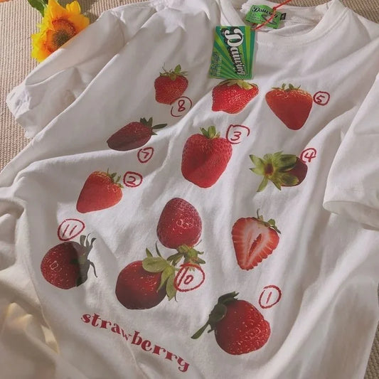 Strawberry Print T-Shirt